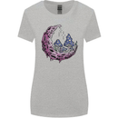 Trippy Magic Mushroom Moon LSD Psychedelic Womens Wider Cut T-Shirt Sports Grey
