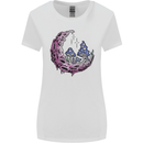 Trippy Magic Mushroom Moon LSD Psychedelic Womens Wider Cut T-Shirt White