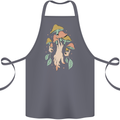 Trippy Magic Mushrooms With Eyes Cotton Apron 100% Organic Steel