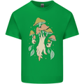 Trippy Magic Mushrooms With Eyes Kids T-Shirt Childrens Irish Green