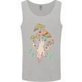 Trippy Magic Mushrooms With Eyes Mens Vest Tank Top Sports Grey