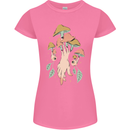 Trippy Magic Mushrooms With Eyes Womens Petite Cut T-Shirt Azalea