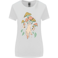 Trippy Magic Mushrooms With Eyes Womens Wider Cut T-Shirt White