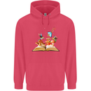 Trippy Nature Book Magic Mushrooms LSD Childrens Kids Hoodie Heliconia