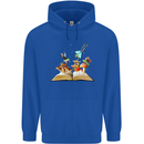 Trippy Nature Book Magic Mushrooms LSD Childrens Kids Hoodie Royal Blue
