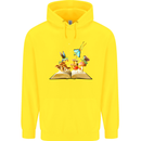 Trippy Nature Book Magic Mushrooms LSD Childrens Kids Hoodie Yellow