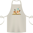 Trippy Nature Book Magic Mushrooms LSD Cotton Apron 100% Organic Natural