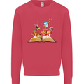 Trippy Nature Book Magic Mushrooms LSD Kids Sweatshirt Jumper Heliconia