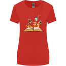 Trippy Nature Book Magic Mushrooms LSD Womens Wider Cut T-Shirt Red