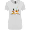 Trippy Nature Book Magic Mushrooms LSD Womens Wider Cut T-Shirt White