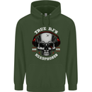 True Dj's Are Born With Headphones DJing Childrens Kids Hoodie Forest Green