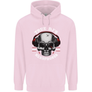 True Dj's Are Born With Headphones DJing Childrens Kids Hoodie Light Pink