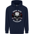 True Dj's Are Born With Headphones DJing Childrens Kids Hoodie Navy Blue