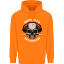 True Dj's Are Born With Headphones DJing Childrens Kids Hoodie Orange