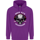 True Dj's Are Born With Headphones DJing Childrens Kids Hoodie Purple