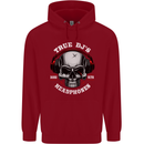 True Dj's Are Born With Headphones DJing Childrens Kids Hoodie Red