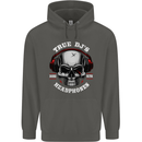 True Dj's Are Born With Headphones DJing Childrens Kids Hoodie Storm Grey