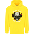 True Dj's Are Born With Headphones DJing Childrens Kids Hoodie Yellow