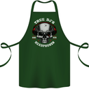 True Dj's Are Born With Headphones DJing Cotton Apron 100% Organic Forest Green
