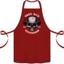 True Dj's Are Born With Headphones DJing Cotton Apron 100% Organic Maroon