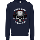 True Dj's Are Born With Headphones DJing Kids Sweatshirt Jumper Navy Blue