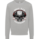 True Dj's Are Born With Headphones DJing Kids Sweatshirt Jumper Sports Grey