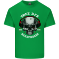 True Dj's Are Born With Headphones DJing Kids T-Shirt Childrens Irish Green