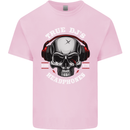 True Dj's Are Born With Headphones DJing Kids T-Shirt Childrens Light Pink