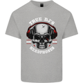 True Dj's Are Born With Headphones DJing Kids T-Shirt Childrens Sports Grey