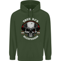 True Dj's Are Born With Headphones DJing Mens 80% Cotton Hoodie Forest Green