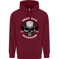 True Dj's Are Born With Headphones DJing Mens 80% Cotton Hoodie Maroon