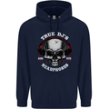 True Dj's Are Born With Headphones DJing Mens 80% Cotton Hoodie Navy Blue