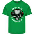 True Dj's Are Born With Headphones DJing Mens Cotton T-Shirt Tee Top Irish Green
