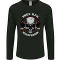 True Dj's Are Born With Headphones DJing Mens Long Sleeve T-Shirt Black