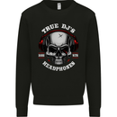 True Dj's Are Born With Headphones DJing Mens Sweatshirt Jumper Black