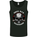 True Dj's Are Born With Headphones DJing Mens Vest Tank Top Black