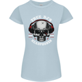 True Dj's Are Born With Headphones DJing Womens Petite Cut T-Shirt Light Blue