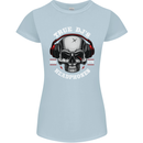 True Dj's Are Born With Headphones DJing Womens Petite Cut T-Shirt Light Blue