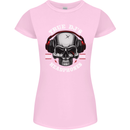 True Dj's Are Born With Headphones DJing Womens Petite Cut T-Shirt Light Pink