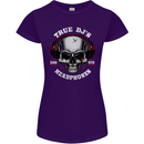 True Dj's Are Born With Headphones DJing Womens Petite Cut T-Shirt Purple