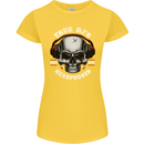 True Dj's Are Born With Headphones DJing Womens Petite Cut T-Shirt Yellow