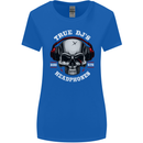 True Dj's Are Born With Headphones DJing Womens Wider Cut T-Shirt Royal Blue