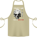 Trust Me I'm a Doctor Skull Gothic Skeleton Cotton Apron 100% Organic Khaki