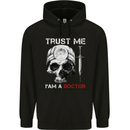 Trust Me I'm a Doctor Skull Gothic Skeleton Mens 80% Cotton Hoodie Black