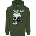 Trust Me I'm a Doctor Skull Gothic Skeleton Mens 80% Cotton Hoodie Forest Green