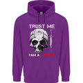 Trust Me I'm a Doctor Skull Gothic Skeleton Mens 80% Cotton Hoodie Purple