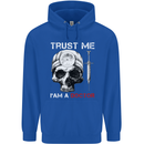 Trust Me I'm a Doctor Skull Gothic Skeleton Mens 80% Cotton Hoodie Royal Blue