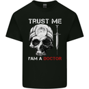Trust Me I'm a Doctor Skull Gothic Skeleton Mens Cotton T-Shirt Tee Top Black