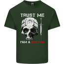 Trust Me I'm a Doctor Skull Gothic Skeleton Mens Cotton T-Shirt Tee Top Forest Green