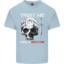 Trust Me I'm a Doctor Skull Gothic Skeleton Mens Cotton T-Shirt Tee Top Light Blue